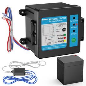 Kr3535 Kohree Trailer Breakaway Charger Kit With Indicator Light For Safety Emergency Use