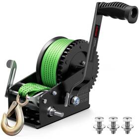 Us-k080 Kolvoii Boat Trailer Winch 3500lbs With 33ft 10m Green Strap Hand Hea
