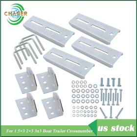 Cer122700c Labworkmoto 4pcs 8 Inch Galvanized Swivel Top Bunk Bracket Kit With Hardware For Boat Trailer 2x3
