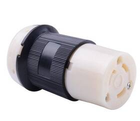 Lc-con-30 Leisurecords Rv 30amp 125v Cord Connector Locking Plug Female Replacement For Caravan
