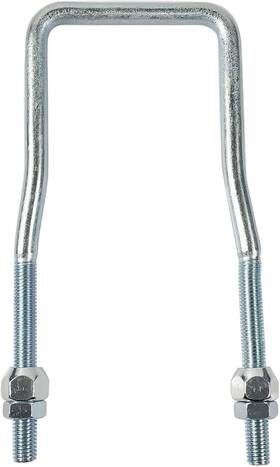 Bytuj12 Liamoy Spare Tire Carrier For Trailer U-bolt Zinc Plated 12 Inch Silver