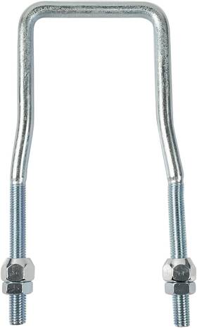 Bytuj9 Liamoy Spare Tire Carrier For Trailer U-bolt Zinc Plated 9 Inch Silver
