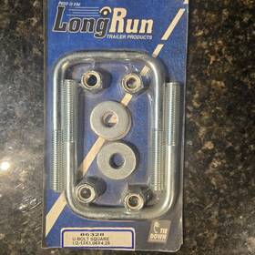86328 Long Run Run-tie Down U-bolts 1/2-13 Inch X 3.06 W 4.25 L N.o.s