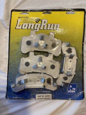 82084 Longrun Long Run Boat Trailer Disc Brake Pads Part No New Old Stock