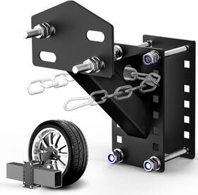 Lsh1 Lsvfhadbfm Trailer Spare Tire Mount Carrier With Chain Protection For Black