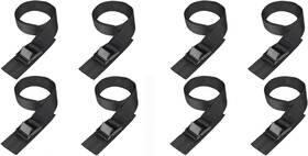 Ca-ma-tg53008bk-8p-t1c2m Magarrow Lashing Straps With Cam Buckle Tie Down 6.5 Feet Black 8-pack