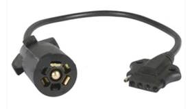 A-57whd Marpac 7-0527/a-57whd 5 Flat To 7 Round Trailer Light Adaptor 7-0527