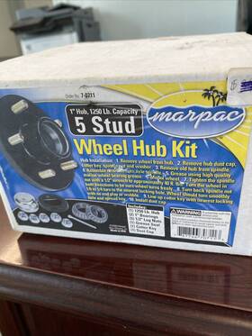 7-0711 Marpac Tough Guy 5 Stud 1 Inch Wheel Hub Kit For Trailers 1250#