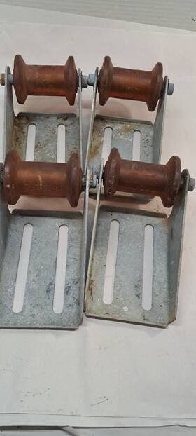 7-1829 Marpac 4x 86150 Galvanized Bracket 4 Inch Roller Trailer Marine Plus Stoltz Rp-4 Rol