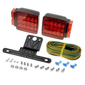 7-59387 Marpac Waterproof Light Led Over 80 Wide Trailer Kit 2 Stud Mount Ta