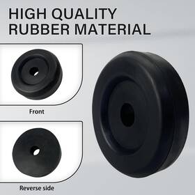 7-59522 Marpac 3.4 Inch Boat Trailer Black Rubber Keel Roller End Caps Pack Of 2
