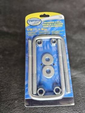 7-1789 Marpac 787766717891 Tough Guy Galvanized Square U-bolts - 1/2 Inch Thread 6-3/16 Long 3-1/16