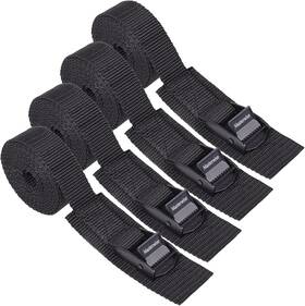 Mw-cambucklestrap1x9ftx4 Masterwise Lashing Strap With Cam Buckles Cinch 9&apos X 1 Inch Black