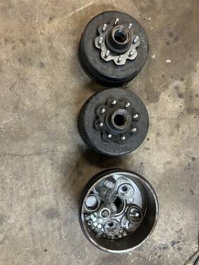99-86580 Mat Trailer Hub And Drum Kit 8000 Lb Axle 12-1/4 X 3-3/8 9/16 Studs Oil Bath
