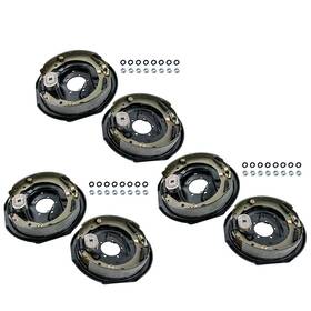 R2643k Maxpeedingrods Electric Trailer Brake 12 Inch X 2 Assembly 3 Pairs Set For 5200 To 7000 Lbs Axles