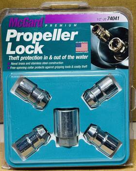 74041 Mcgard 1/2-20 Trailer Wheels And Tires Premium Propeller Locks - New Sealed