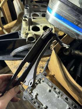 47869 Mercury Vintage Shift / Throttle Bracket Used
