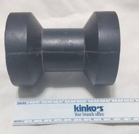 900804 Moeller Marine Black Rubber Boat Trailer Roller 4 Inch Length