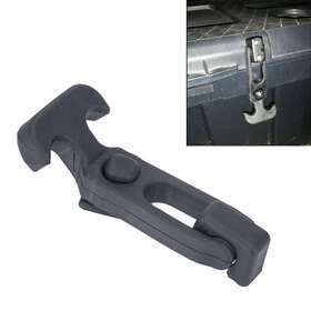 Motorshop168 420011217677 Rubber Flexible T-handle Hasp Draw Latch For Rv Tool Box Cooler Golf Cart Blk