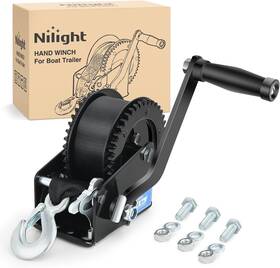 91927b Nilight Boat Trailer Winch 2000 Lbs Hand Crank Heavy Duty Winches