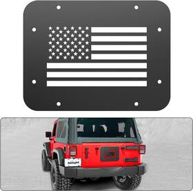 Jpwa-007 Nilight Spare Tire Carrier Delete Filler Plate Tailgate Vent-plate Black