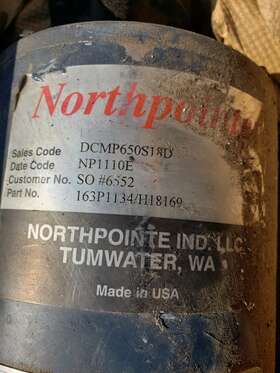 N18b1-tl Northpointe H18169tu Used North Pointe Hydraulic Pump 12v 163p1134/h18169 And B2-4
