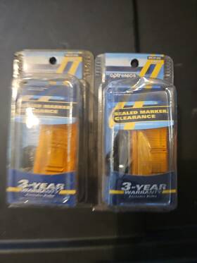 Mc91as Optronics Lot Of 2 Yellow Sealed Marker-clearance Light #mc91as New Pair