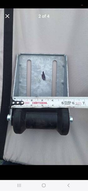 Ps1010 Outcast Water Sports Boat Trailer Roller Rubber 5 Inch Wide With Mounting Bracket