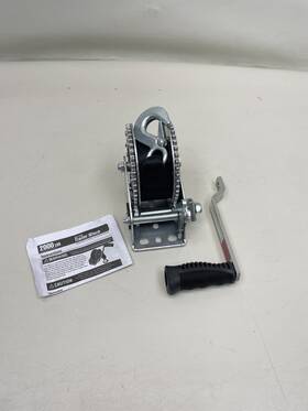 59977 Overtons Dual Gear Drive 2000 Lbs Trailer Winch With 20ft Strap