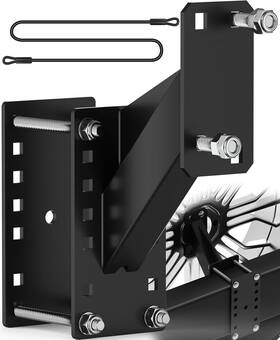 Ap9109 Paulinn Trailer Spare Tire Mount Universal Carrier Holder Black