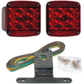 Peterson Manufacturing 044464976006 Led Under 80 Inch Wide Trailer Rear Light Kit V941