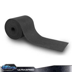 Ult-250225-1 Pit66 Ribbed Bunk Carpet / Marine Boat Trailer Runners Outdoor 12 Inch X 50ft - Black