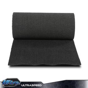 Ult-250225-13 Pit66 Black Ribbed Bunk Carpet / Marine Boat Trailer Runners Outdoor - 12 Inch X 12ft