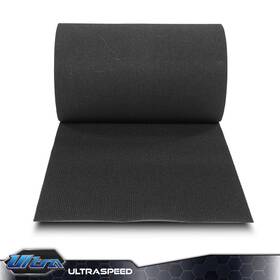 Ult-250305-17 Pit66 18 Inch X 50ft Ribbed Bunk Carpet / Marine Boat Trailer Runners Outdoor - Black