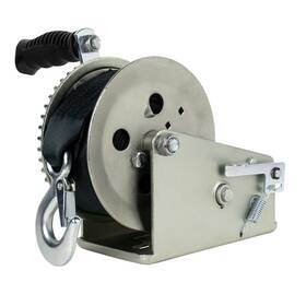 21500-w-1800-6-z-r Powerwinch Utility Series Winch 1 800lb 2 Speed 6 Inch Crank Arm - Zinc