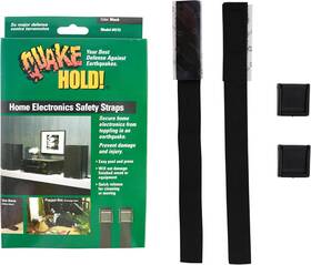 4173 Quakehold Home Electronic Safety Strap 1 Count Pack Of Black