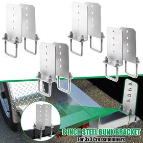 Rw-11020107 Racewill 8pack 8 Inch Galvanized L-type Boat Trailer Bunk Brackets For 3 X Crossmember