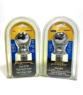 74021pdq Reese Hitches Two Power Chrome Hitch Ball 2 5/16ftft 6000 Ibs Capacity - Pack