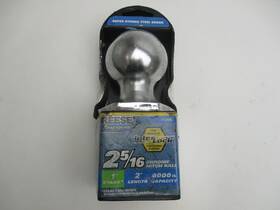 Reese Towpower 72806 Chrome Interlock Hitch Ball-2-5/16 Inch Ball 1 Steel Shank 2 L Bolt 6000#