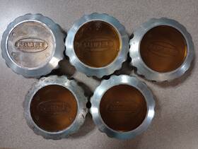 250-034389 Reliable Boat Trailer Oil Bath Replacement Caps Threaded Aluminum Take Offs 5