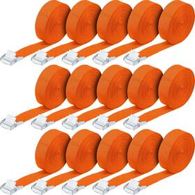 Lashingstrapsadjustable-190 Riakrum 15 Pack Lashing Straps Adjustable Kayaks Tie Down Cam 16 Feet Orange