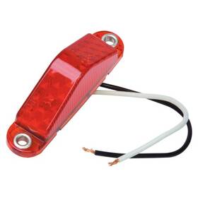 Rp1747r Roadpro Marker Light 3.75 Inch X .75 Red 2 Le Ds Wire Connection