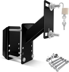 Rbts535 Roblock Lockable Spare Tire Carrier Bracket For Utility Trailer 535-bl