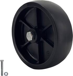 Rkww-01 Rockane 6ftft Boat Trailer Jack Wheel Replacement Heavy Single Black