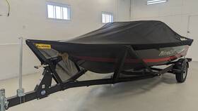 74-1417 Rockgard Trailer Boat Bow Guard V-front Style Mesh Fabric Design
