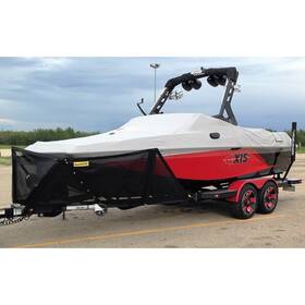 Rgd-743675 Rockgard Semi-universal Mesh Fabric Black Pickle Fork Style Trailer Boat Bow Guard