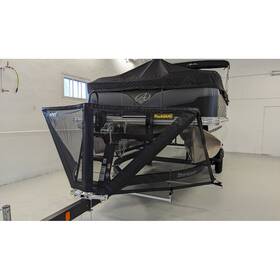 Rgd-748666 Rockgard Semi-universal Mesh Fabric Black Pontoon Style Trailer Boat Bow Guard