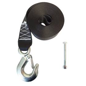Ws25 Rod Saver 25ft Winch Strap Replacement - 7 000 Lb Polyester Belt And Snap Hook