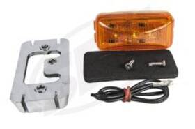 10-343-05-sb Sbt. Led Clearance Light Amber 3 Inch X1.75 Chrome Bezel Boat Pwc Trailer 10-343-05