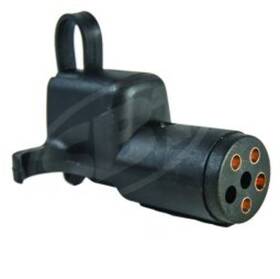 10-390-sb Sbt. Adapter With Dust Cover 6-pole Round To 4 Flat Trailer Electric 10-390
